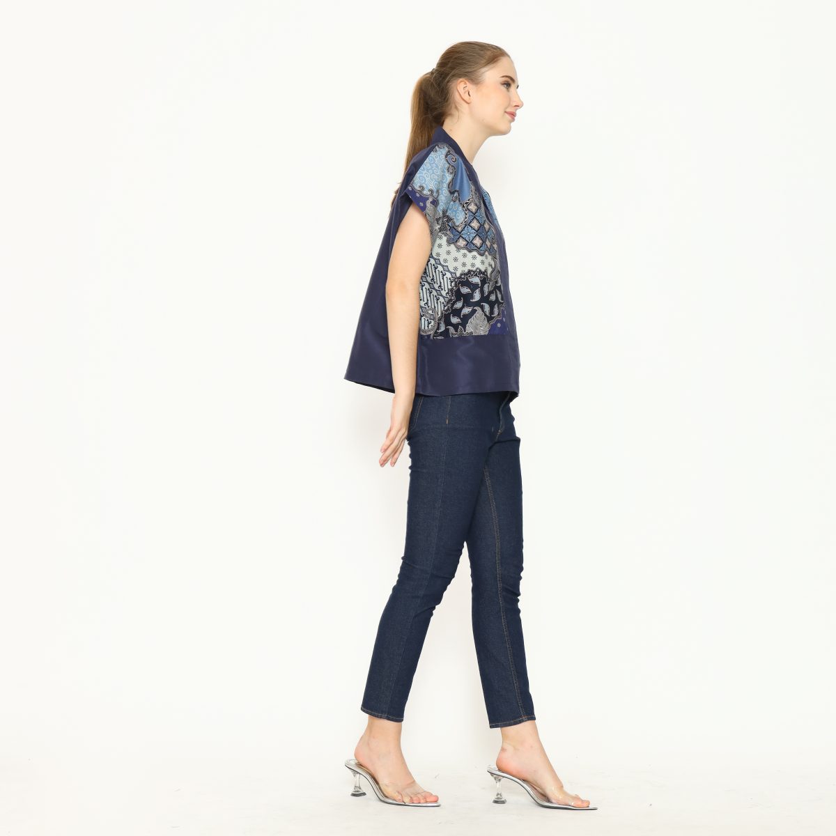 Rosita Blouse Blue Navy - Image 4