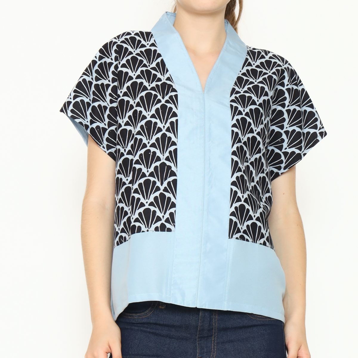Rosita Blouse Black Blue - Image 2