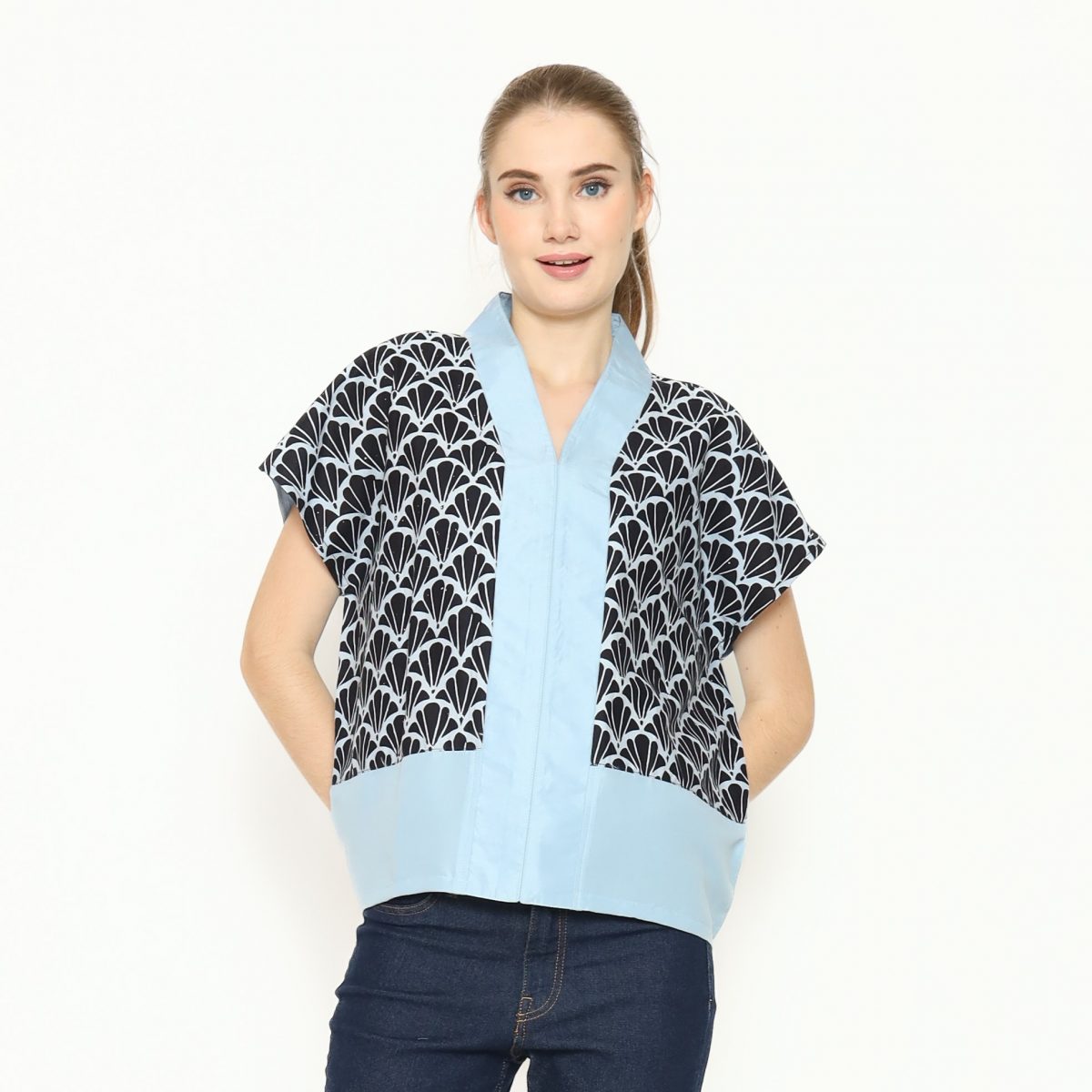 Rosita Blouse Black Blue