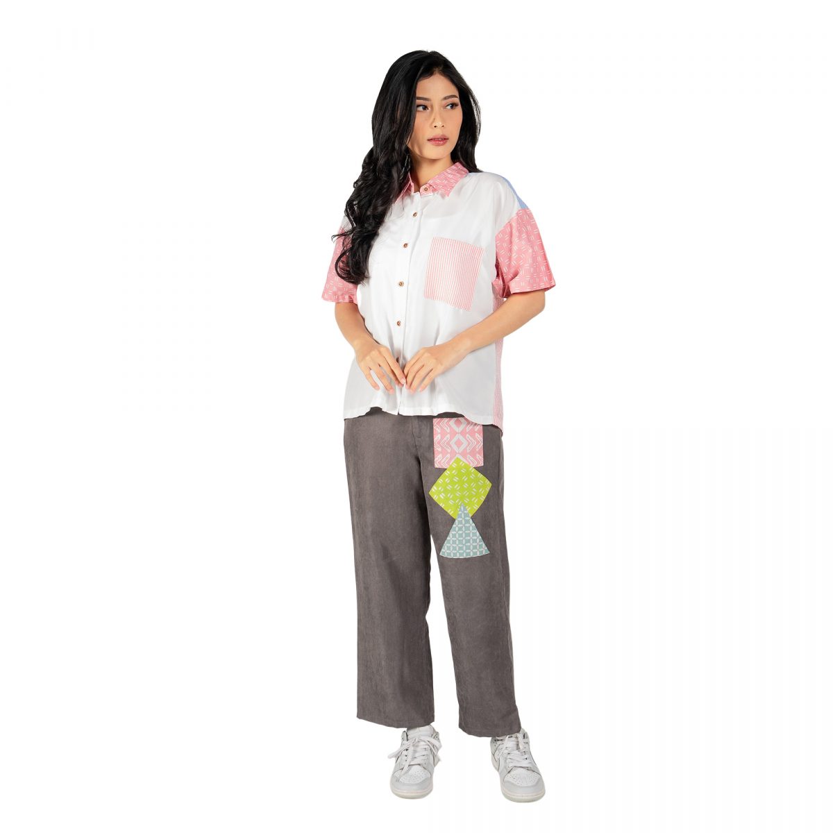 Azara Shirt Pink Cream - Image 6