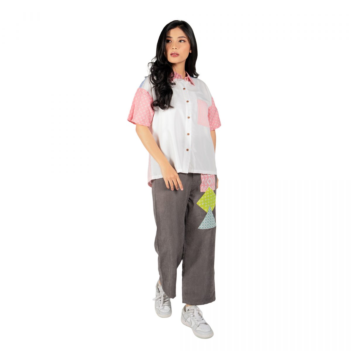Azara Shirt Pink Cream - Image 4