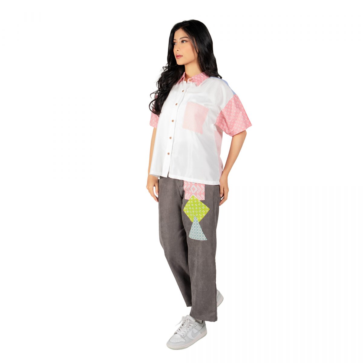 Azara Shirt Pink Cream - Image 3