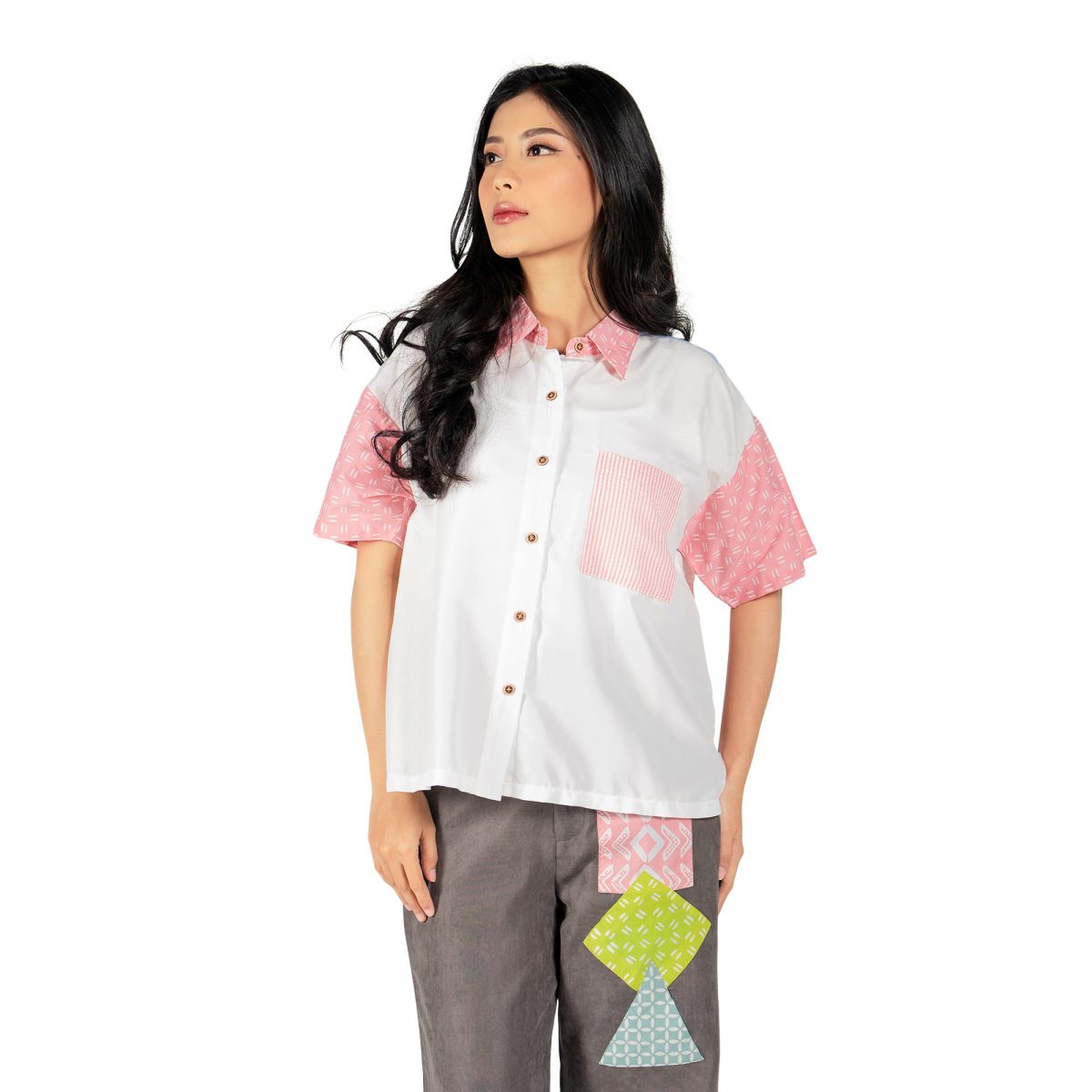 Azara Shirt Pink Cream