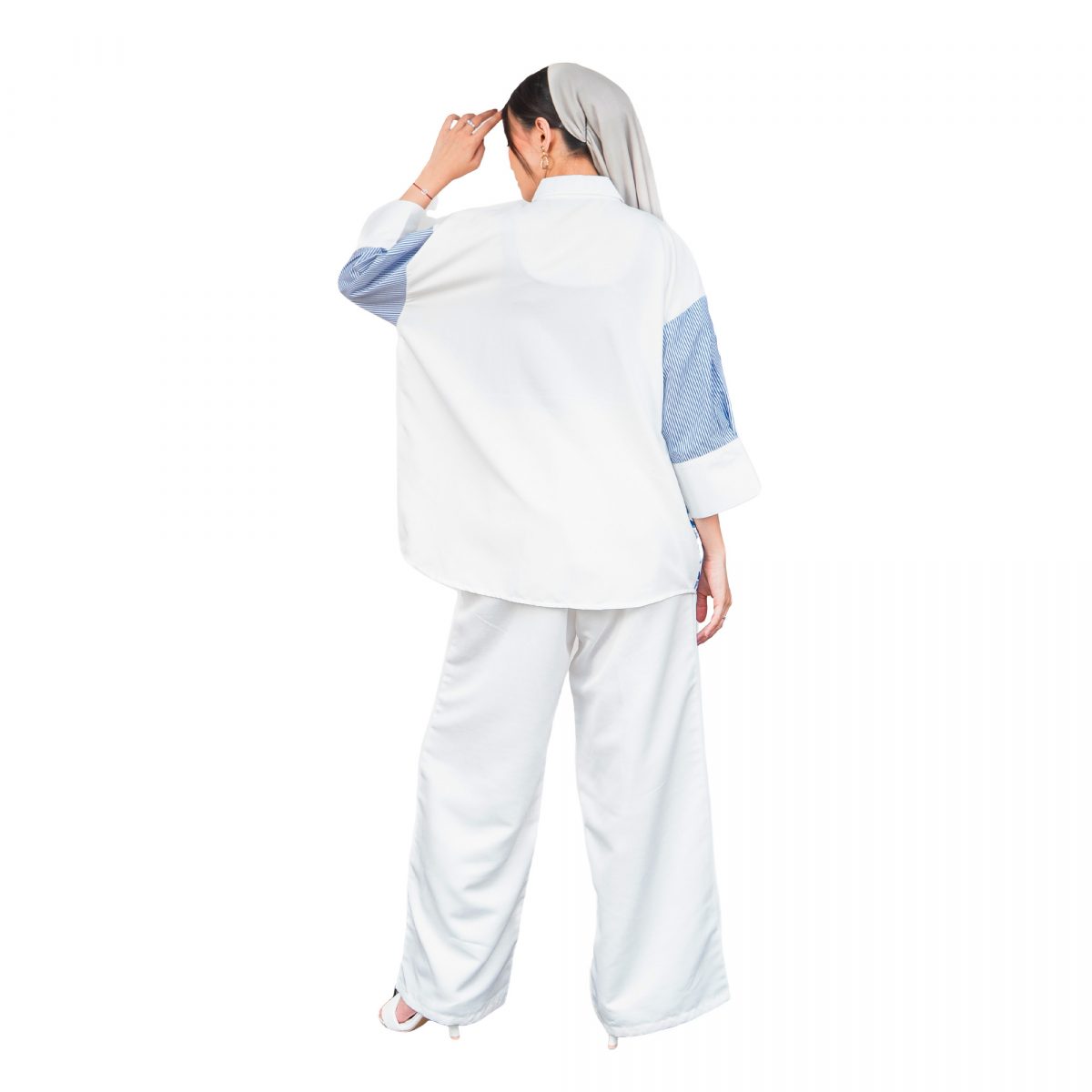 Emira Shirt Blue White - Image 5