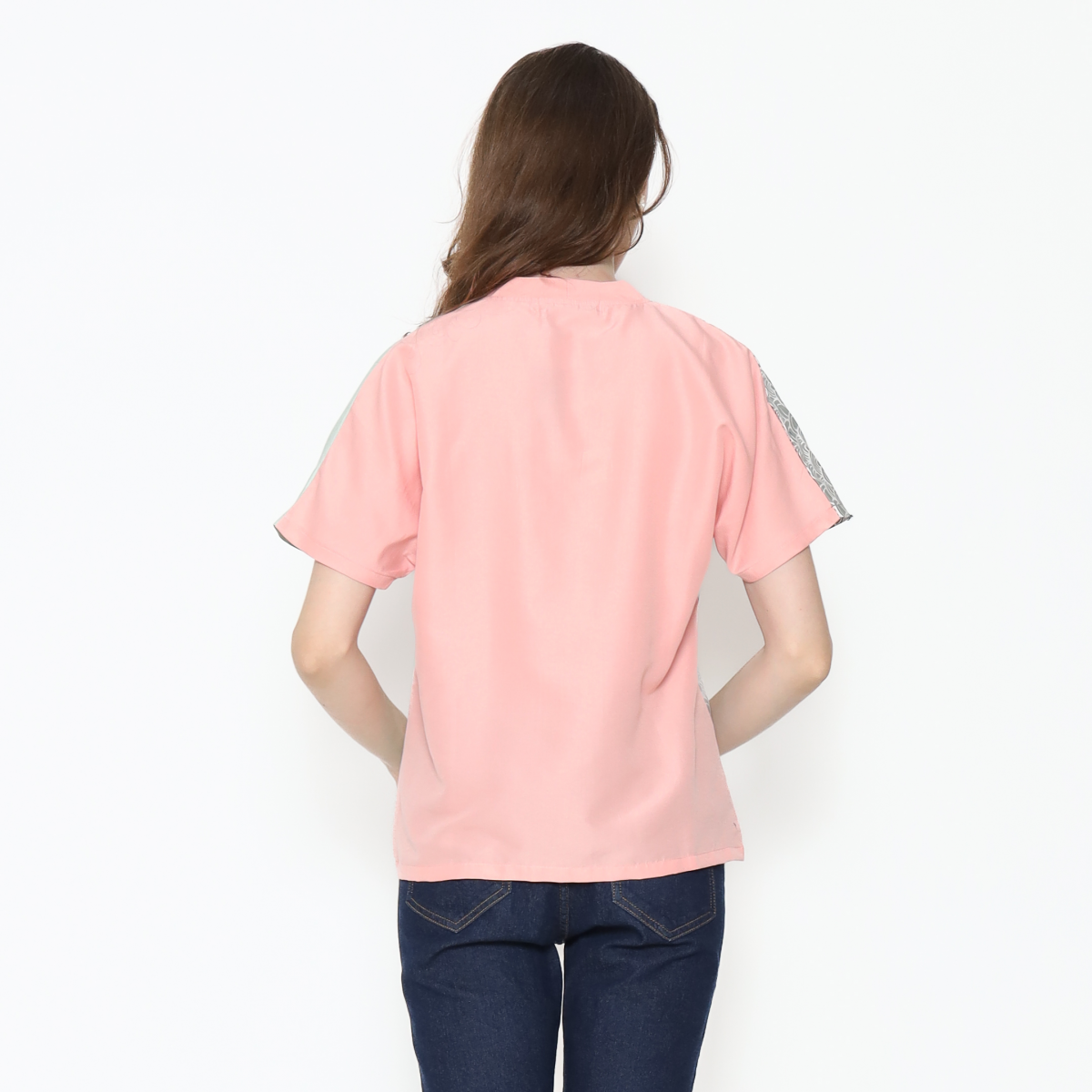 Ria Blouse Green Pink - Image 5