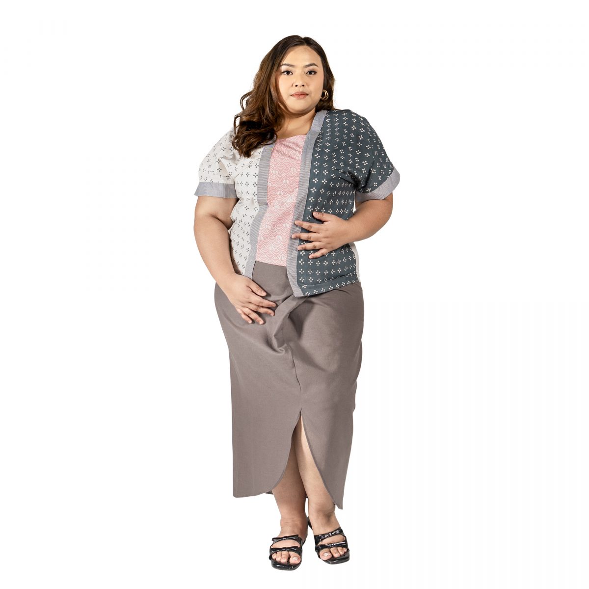 Saigon Blouse Cream Grey - Image 6