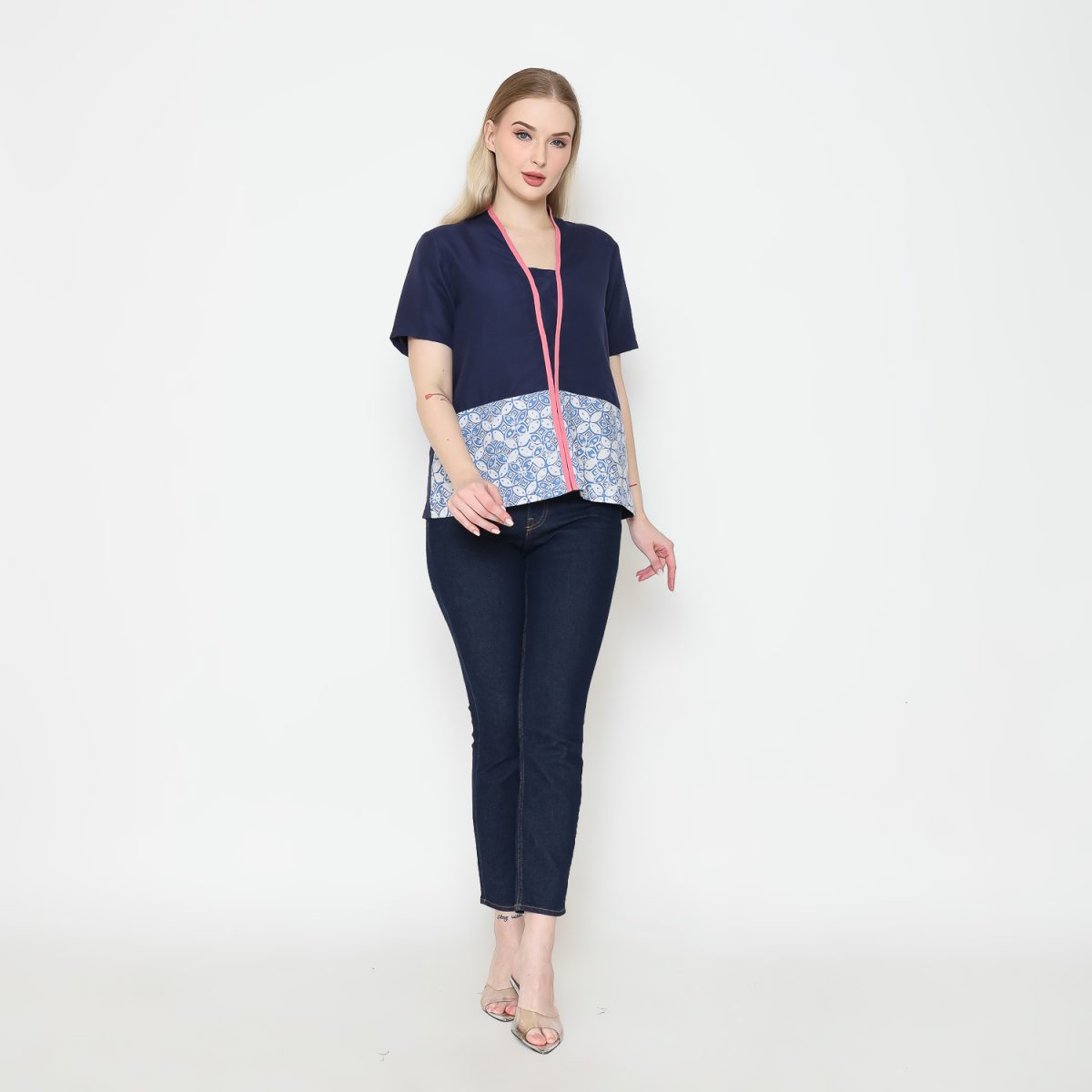 Yuki Blouse Navy Blue - Image 7