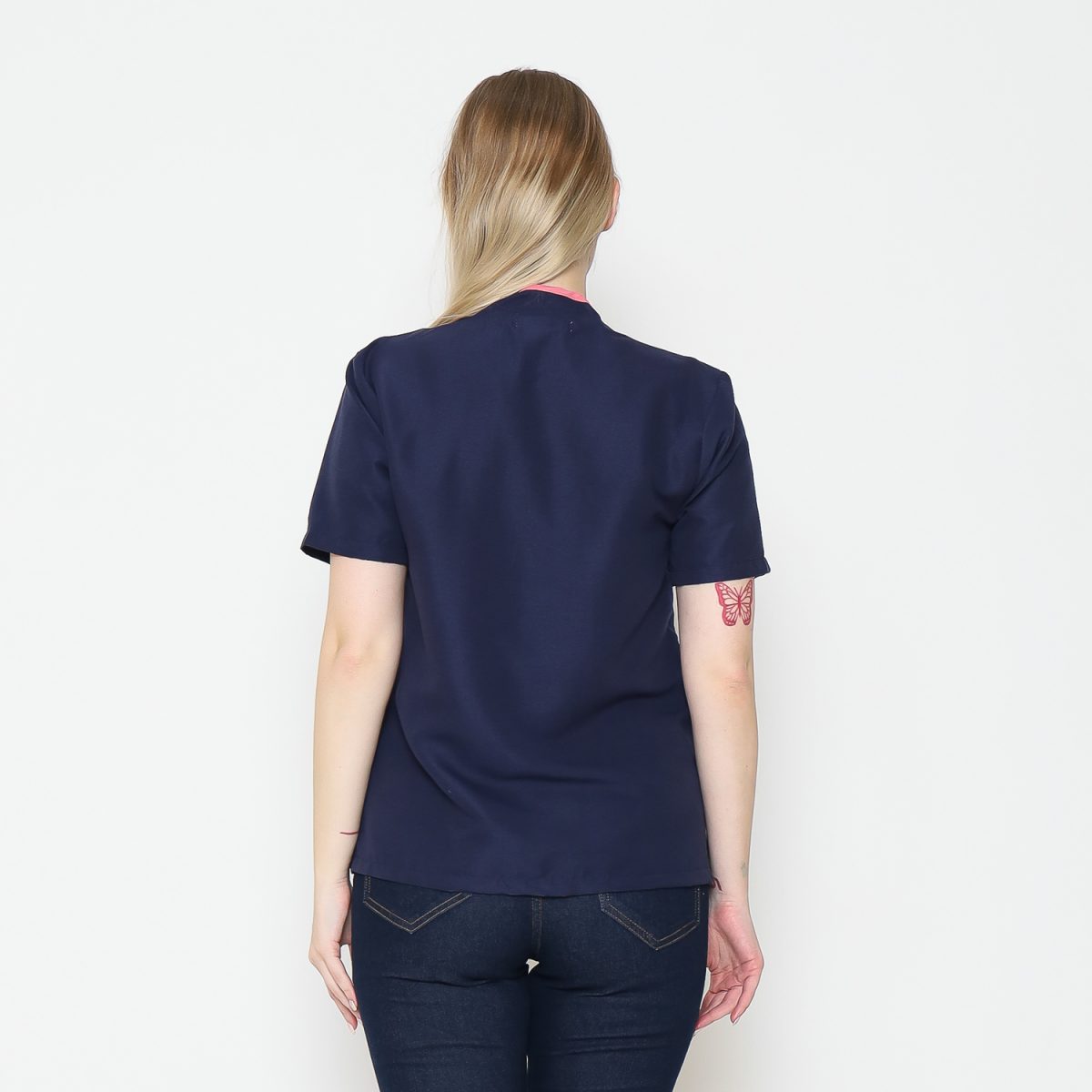 Yuki Blouse Navy Blue - Image 6