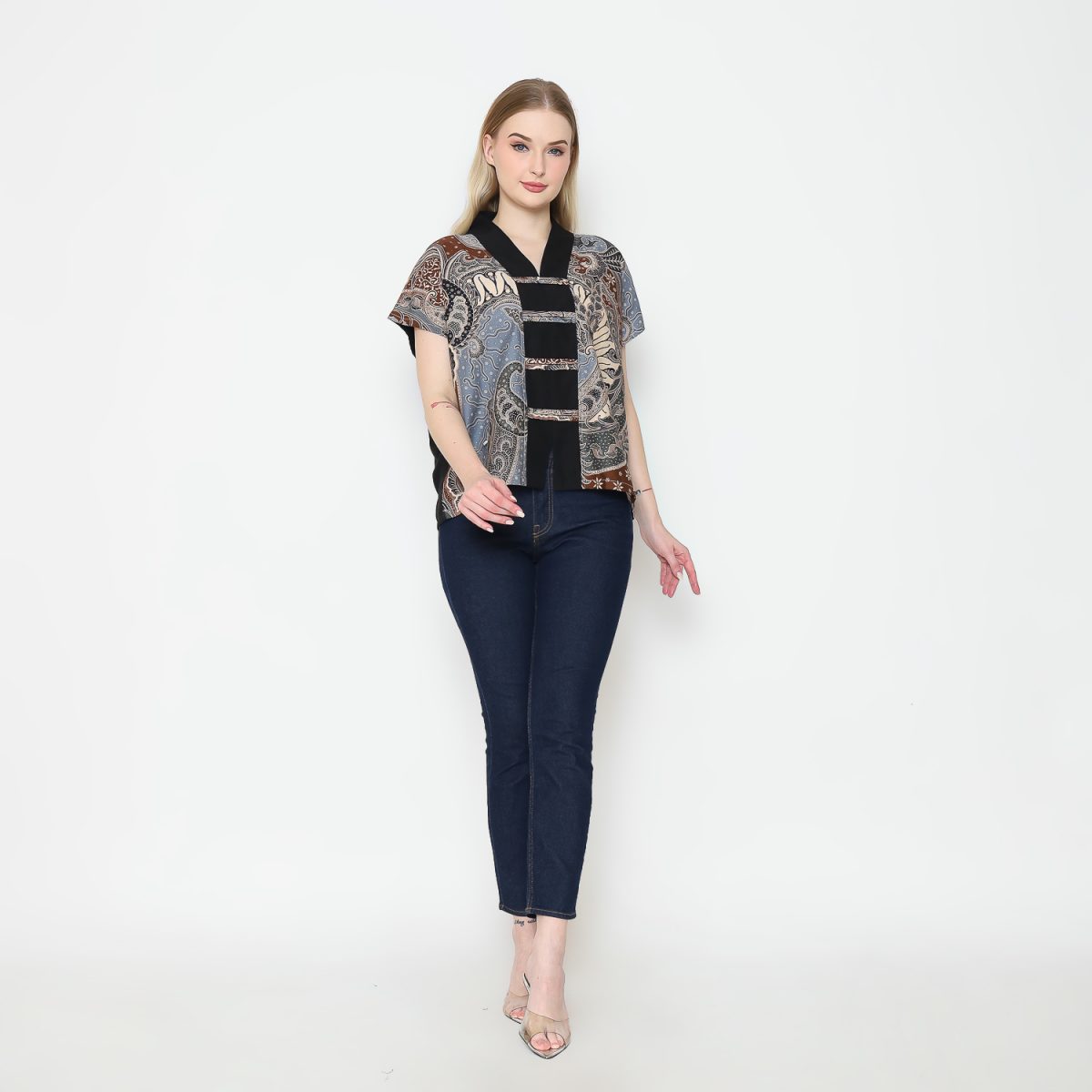 Olivia Blouse Multi Brown - Image 6