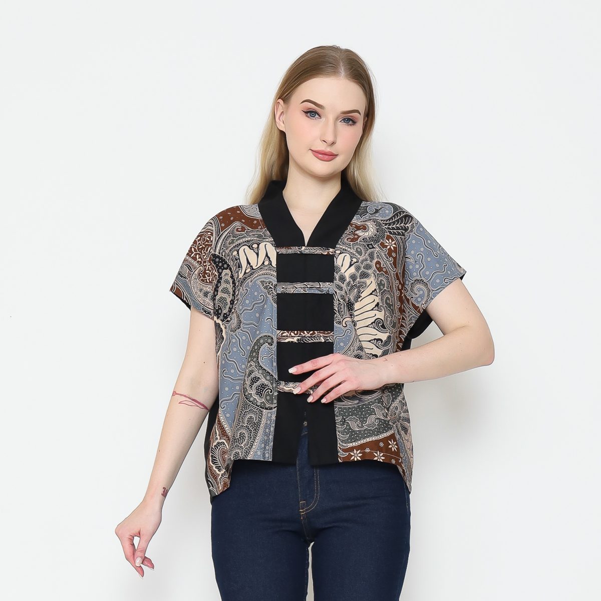 Olivia Blouse Multi Brown