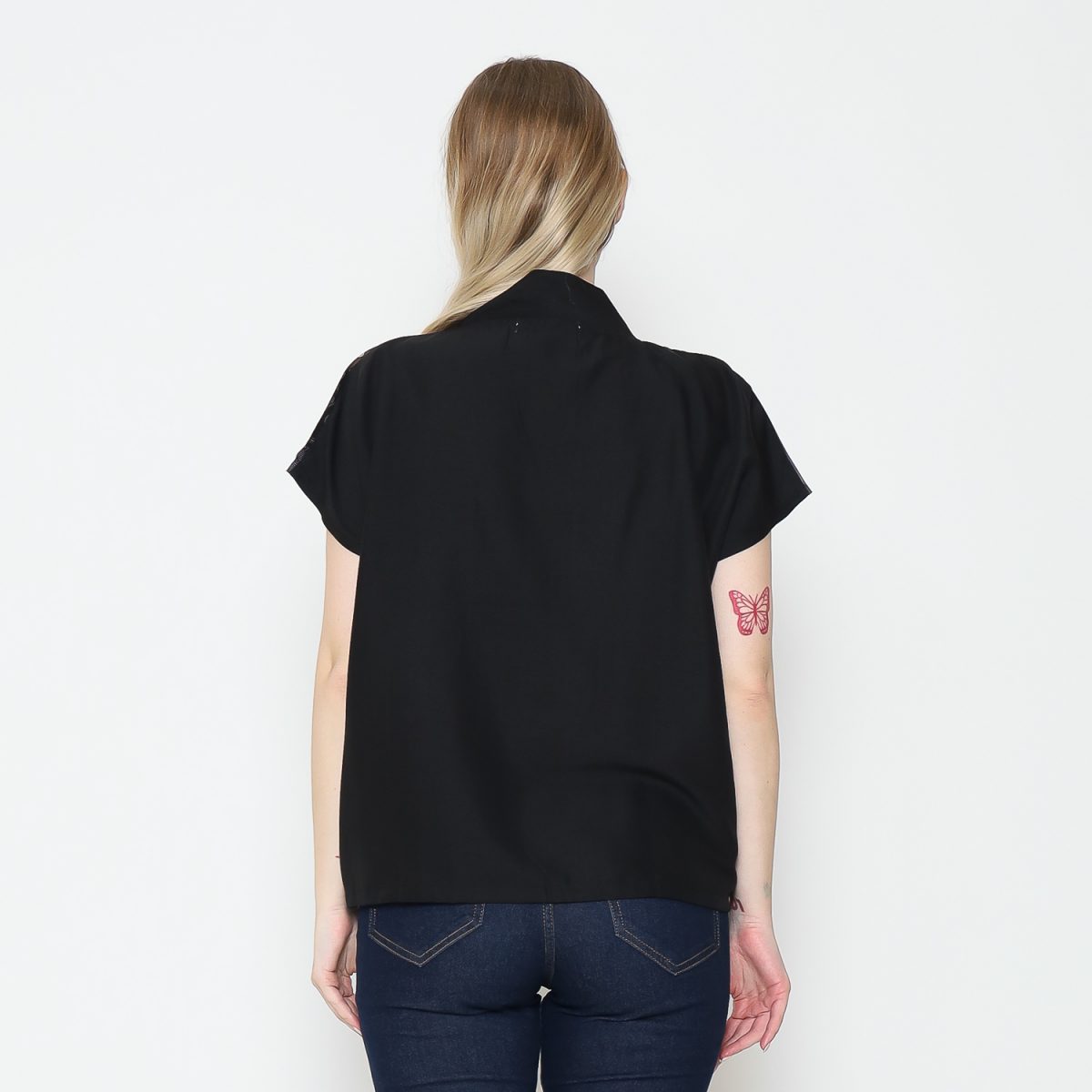 Olivia Blouse Black Purple - Image 5
