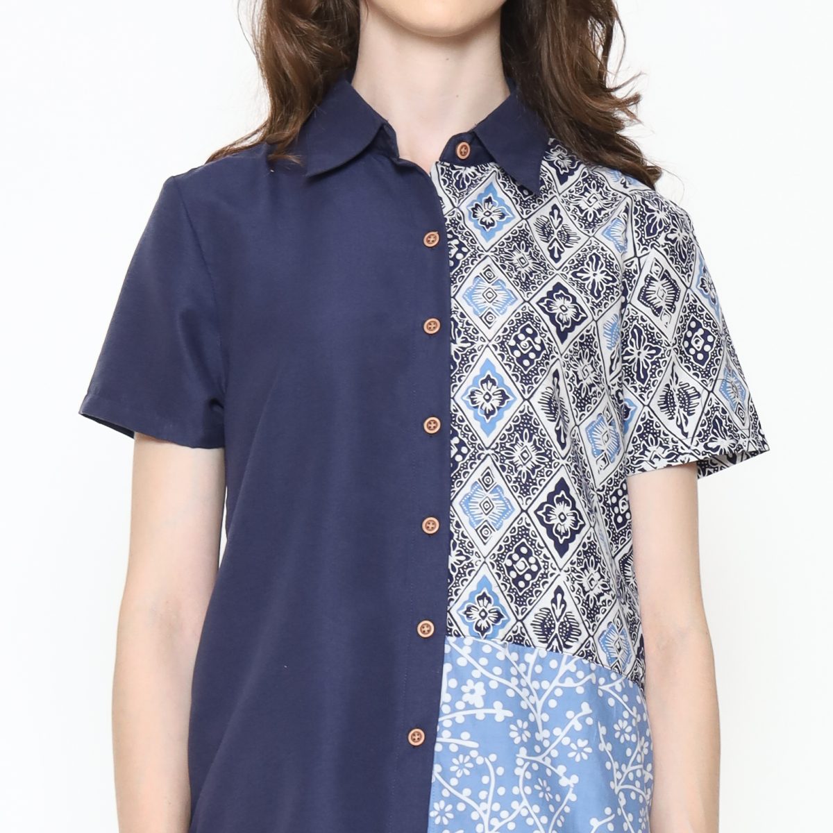 Agnes Shirt Navy Blue - Image 2