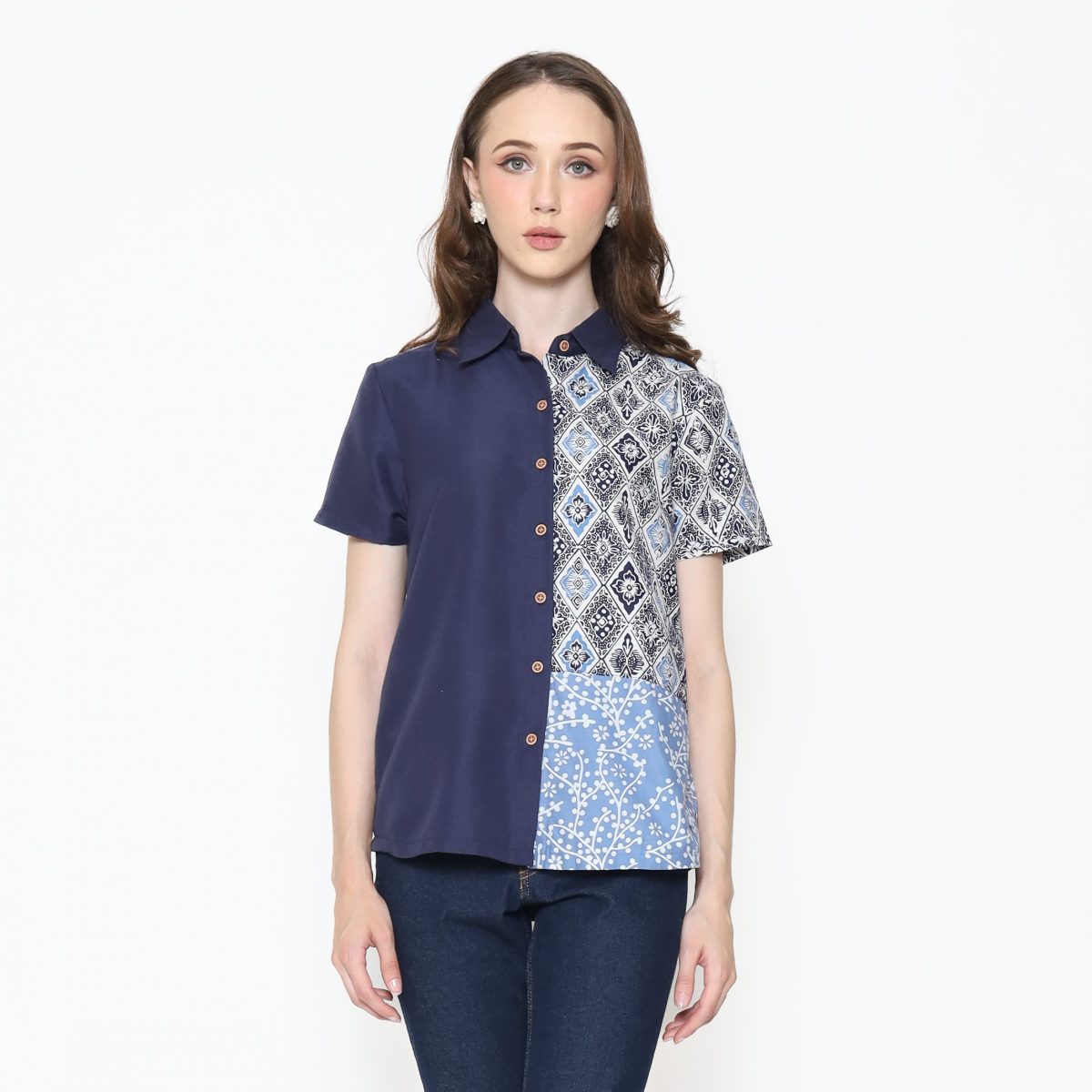Agnes Shirt Navy Blue