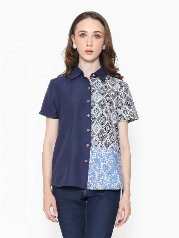 Agnes Shirt Navy Blue