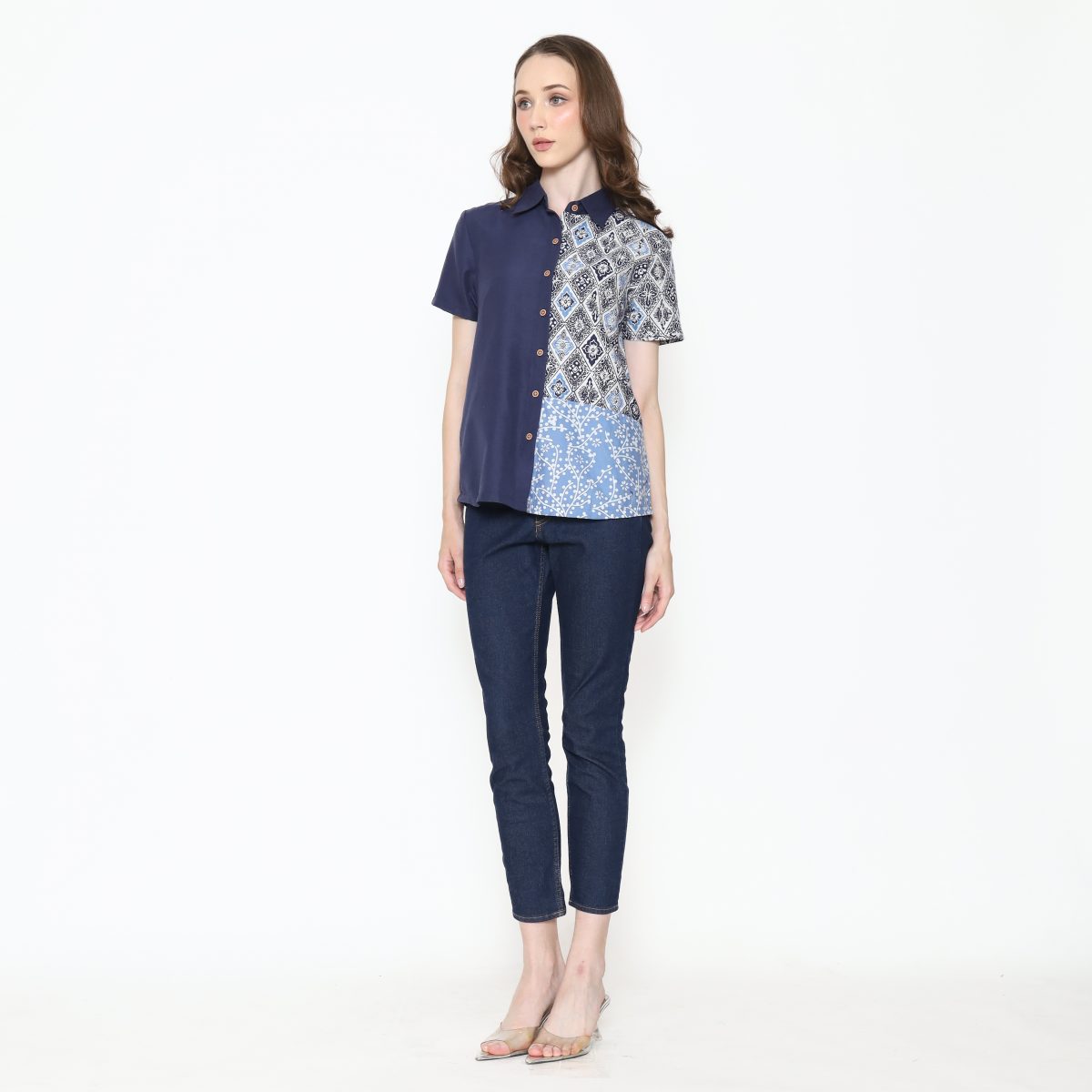 Agnes Shirt Navy Blue - Image 6