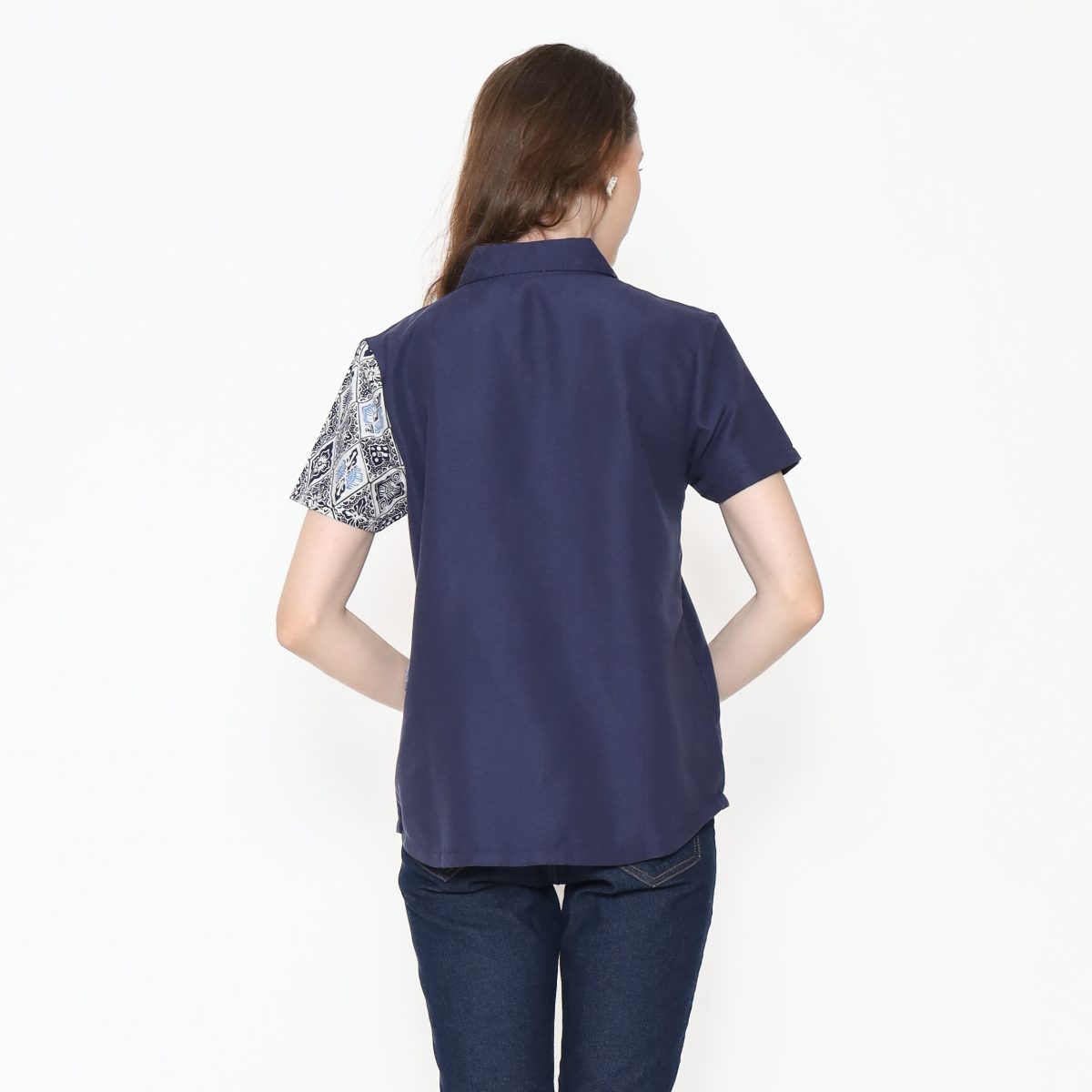 Agnes Shirt Navy Blue - Image 5