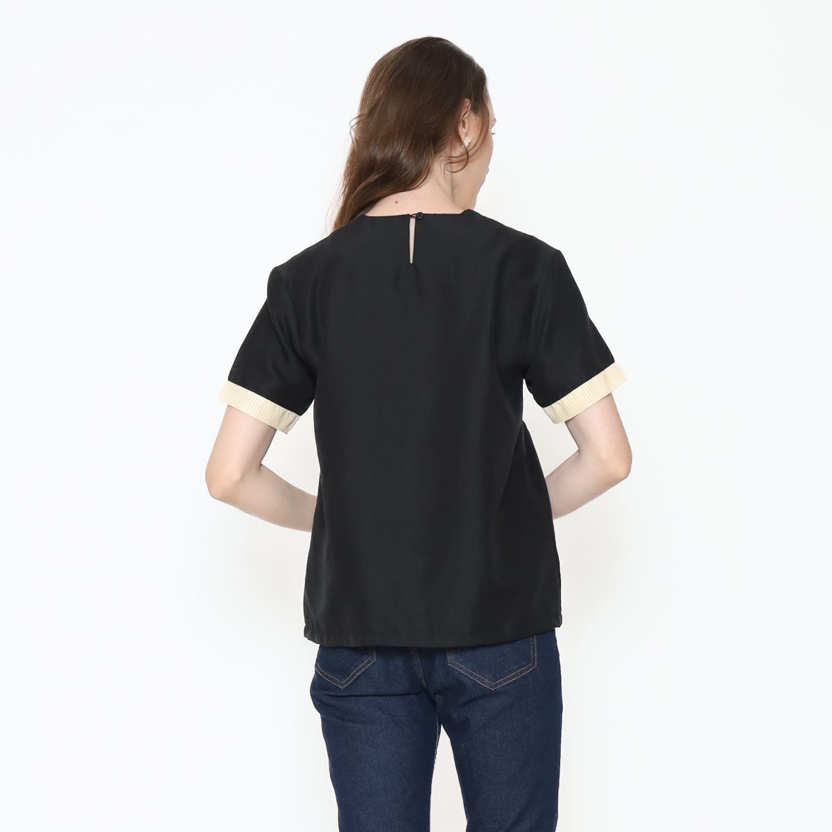 Michela Blouse Blue Pink - Image 5