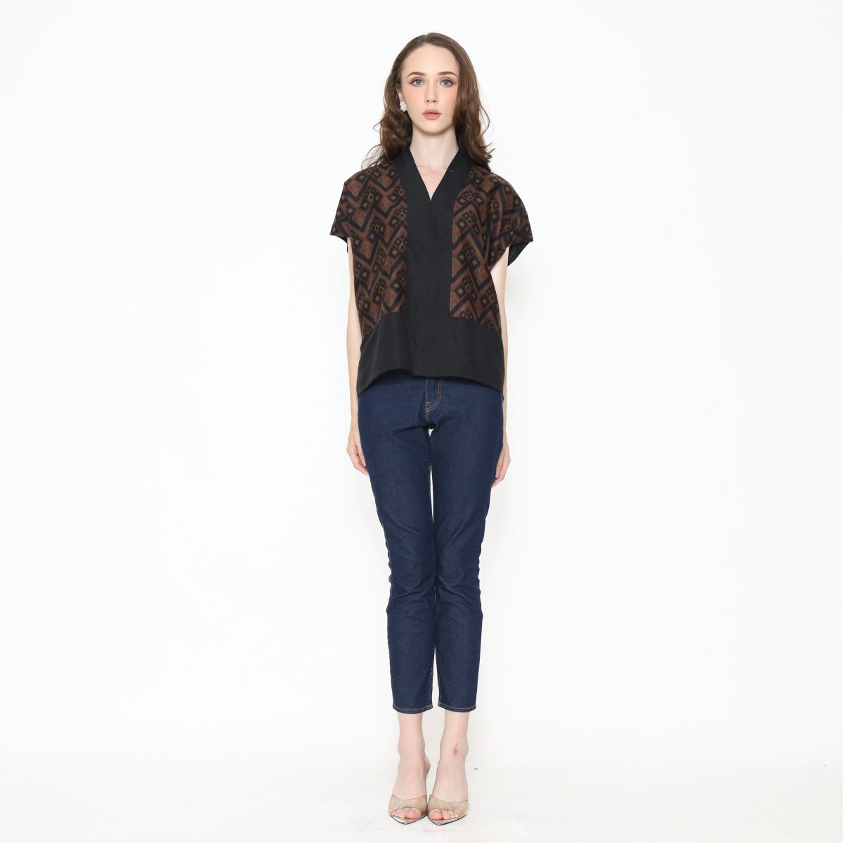 Rosita Blouse Black Brown - Image 7