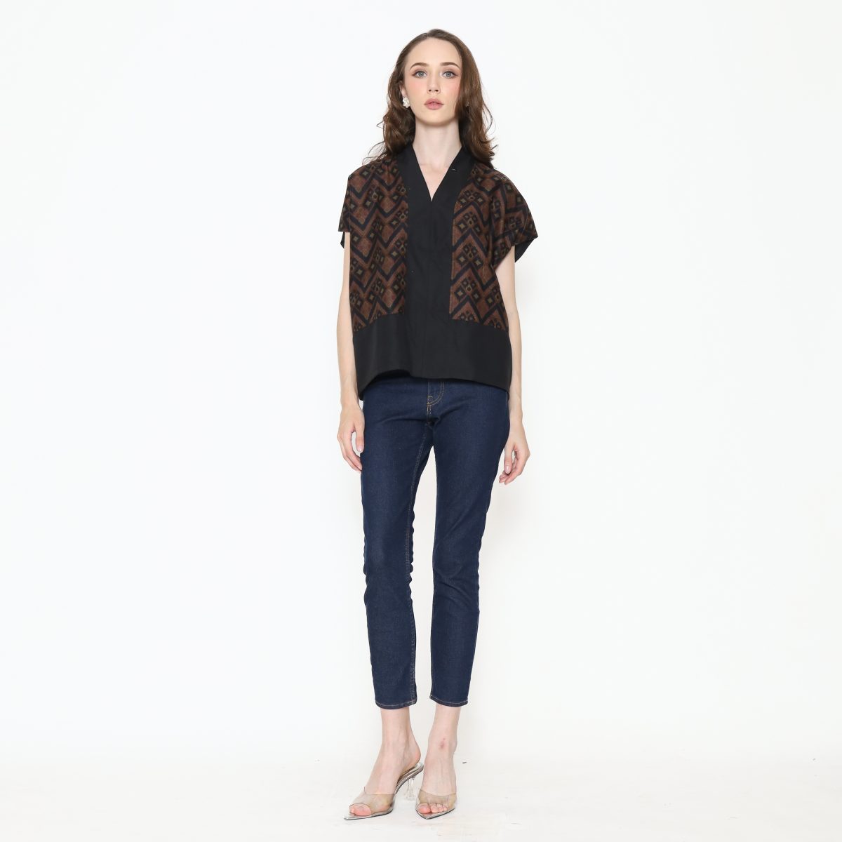 Rosita Blouse Black Brown - Image 6