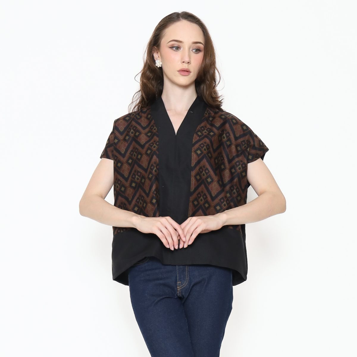 Rosita Blouse Black Brown