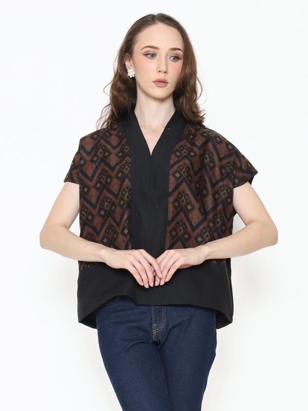 Rosita Blouse Black Brown