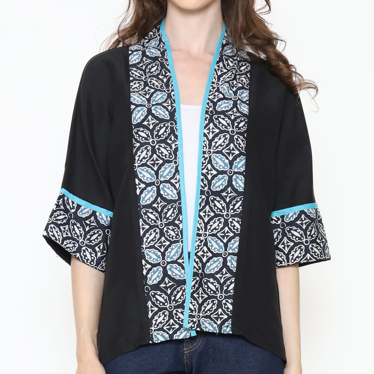 Divya Blazer Black Teal - Image 2