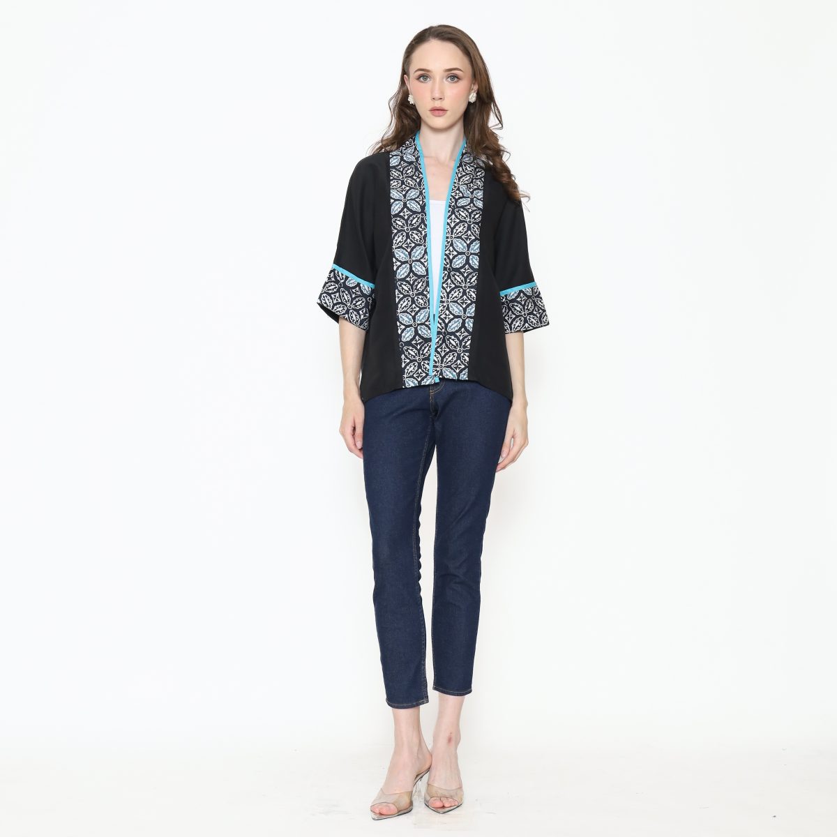 Divya Blazer Black Teal - Image 6