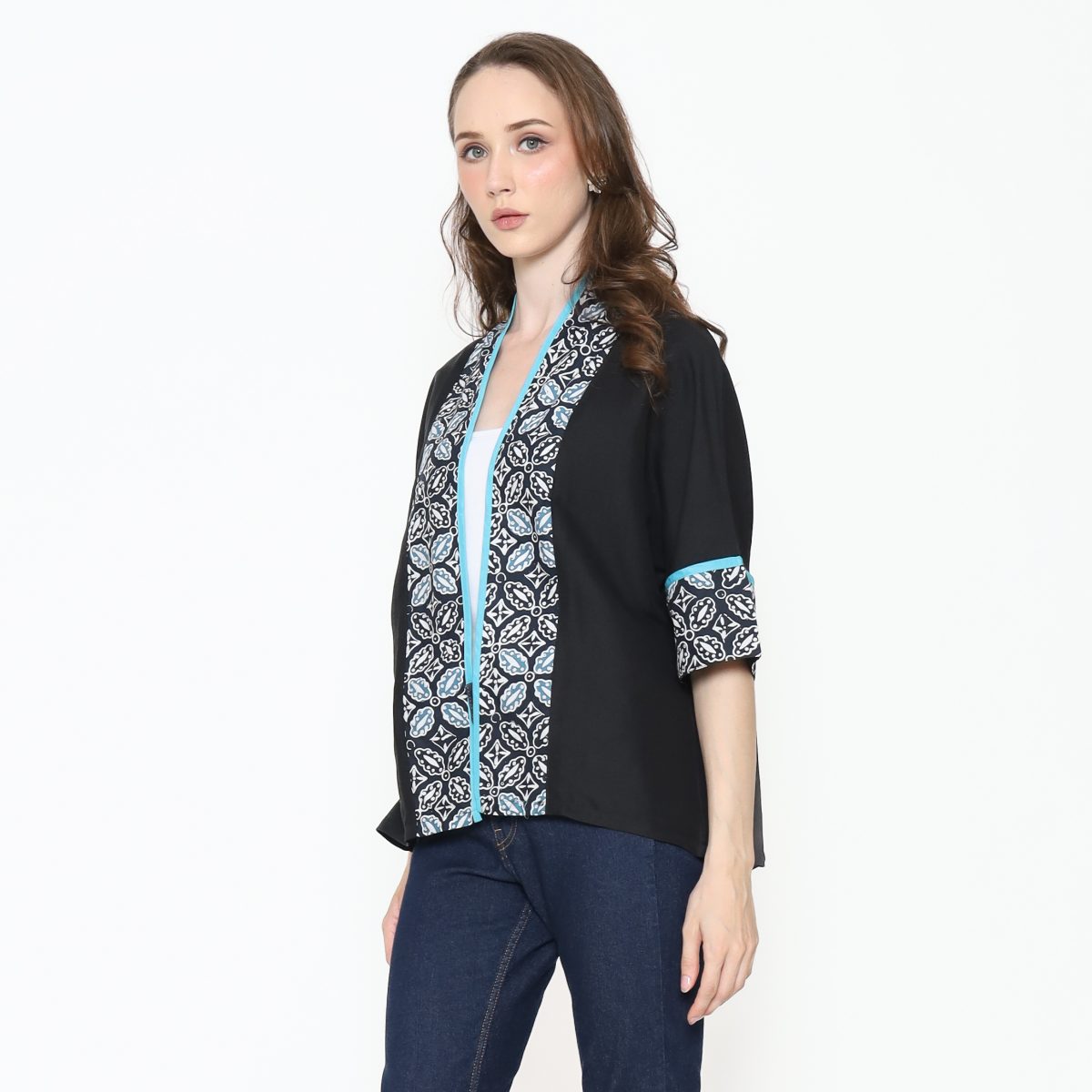 Divya Blazer Black Teal - Image 4
