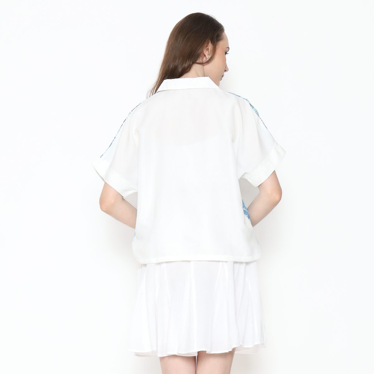 Liliana Blouse Blue Tosca - Image 7
