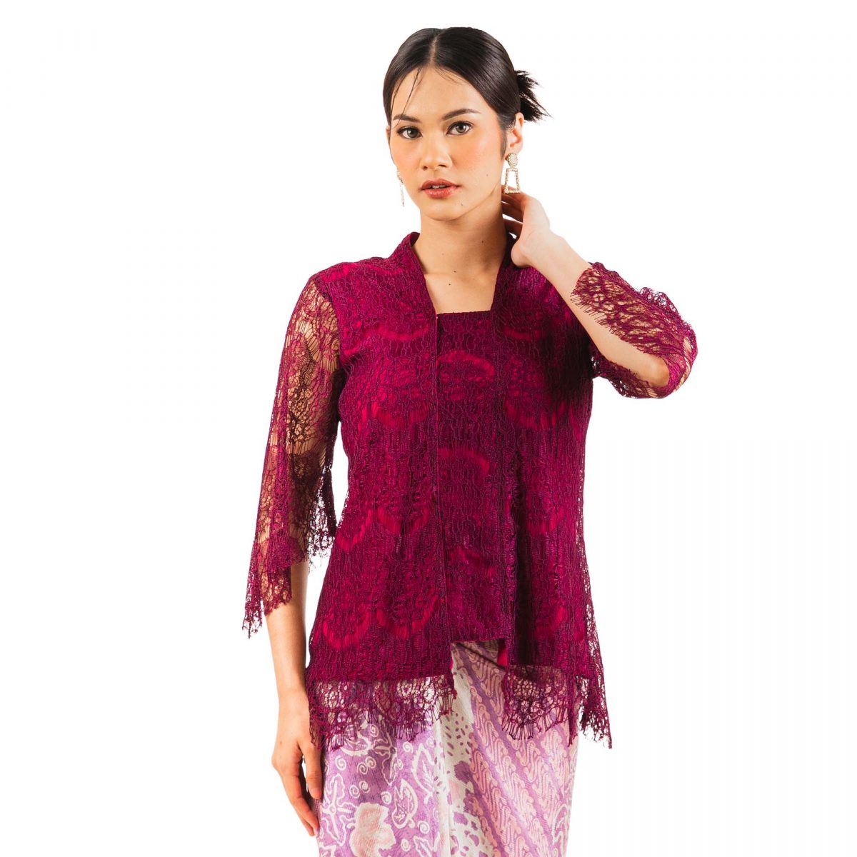 Kebaya Gradialis Burgundy