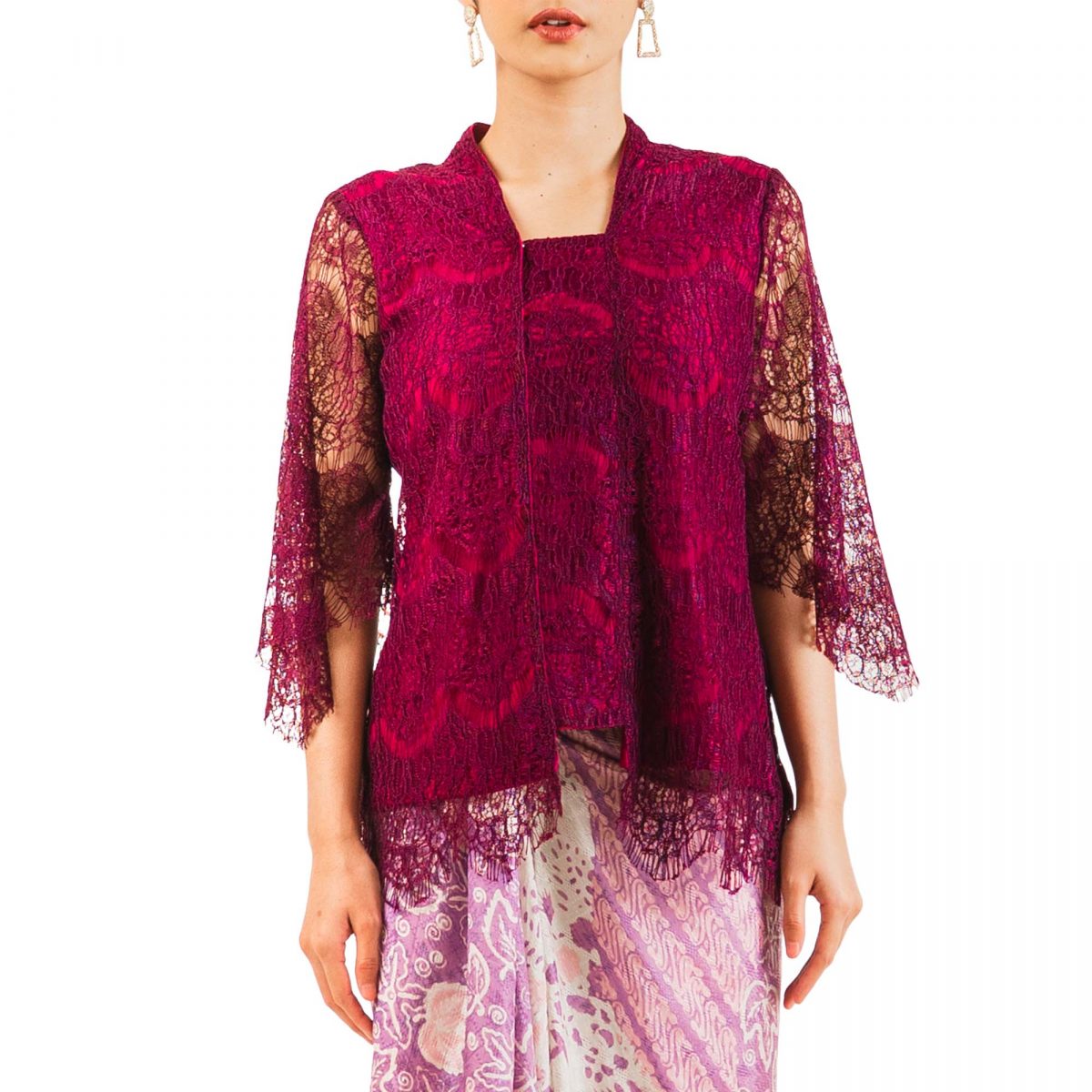 Kebaya Gradialis Burgundy - Image 2
