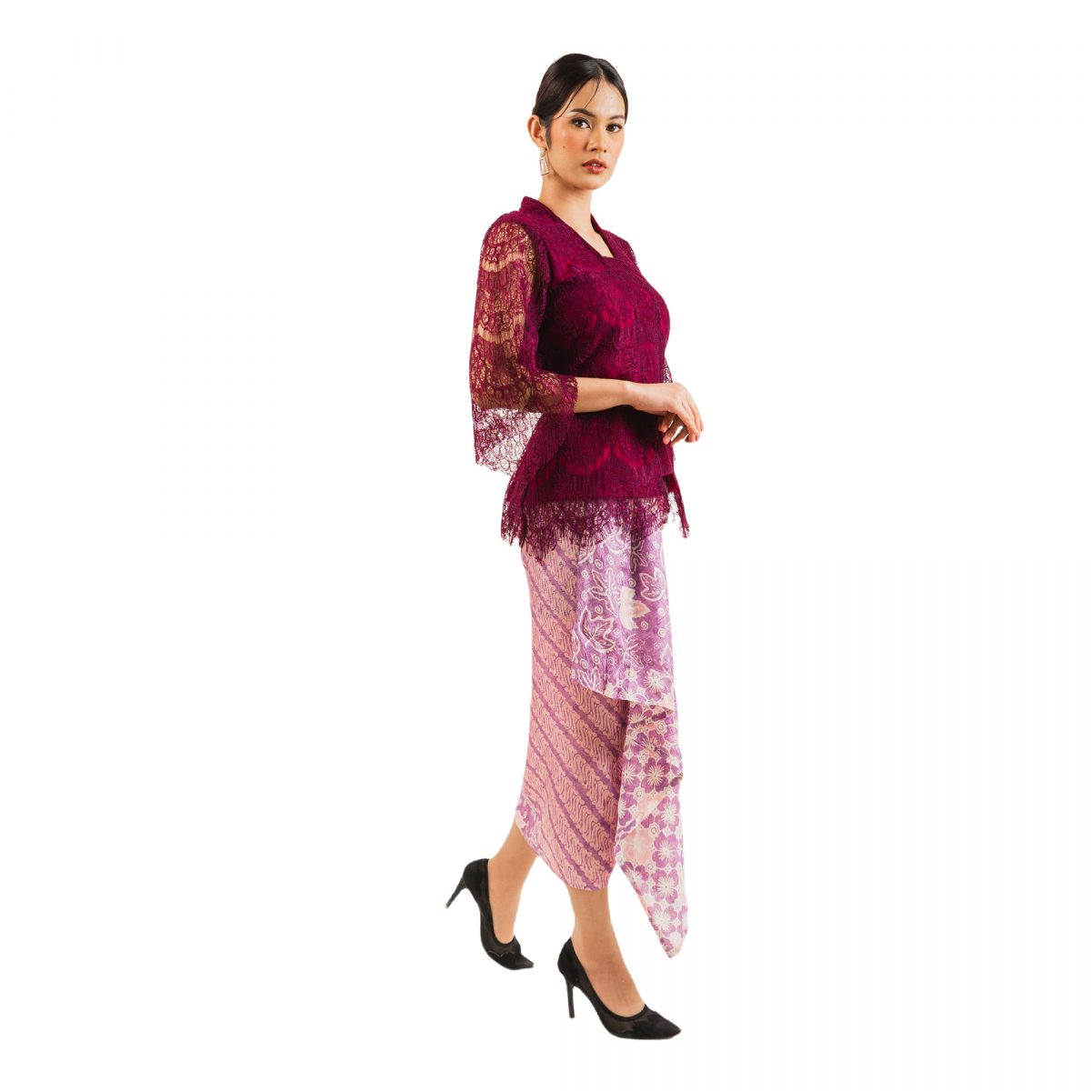 Kebaya Gradialis Burgundy - Image 3