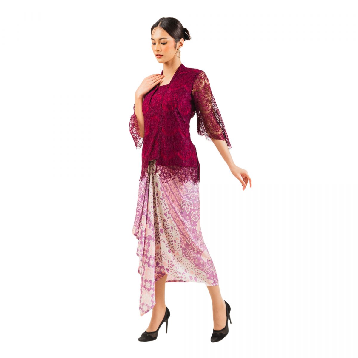 Kebaya Gradialis Burgundy - Image 4