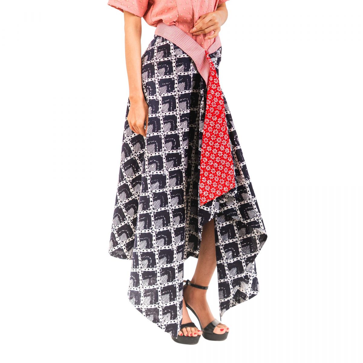 Merapi Skirt Black Red - Image 3