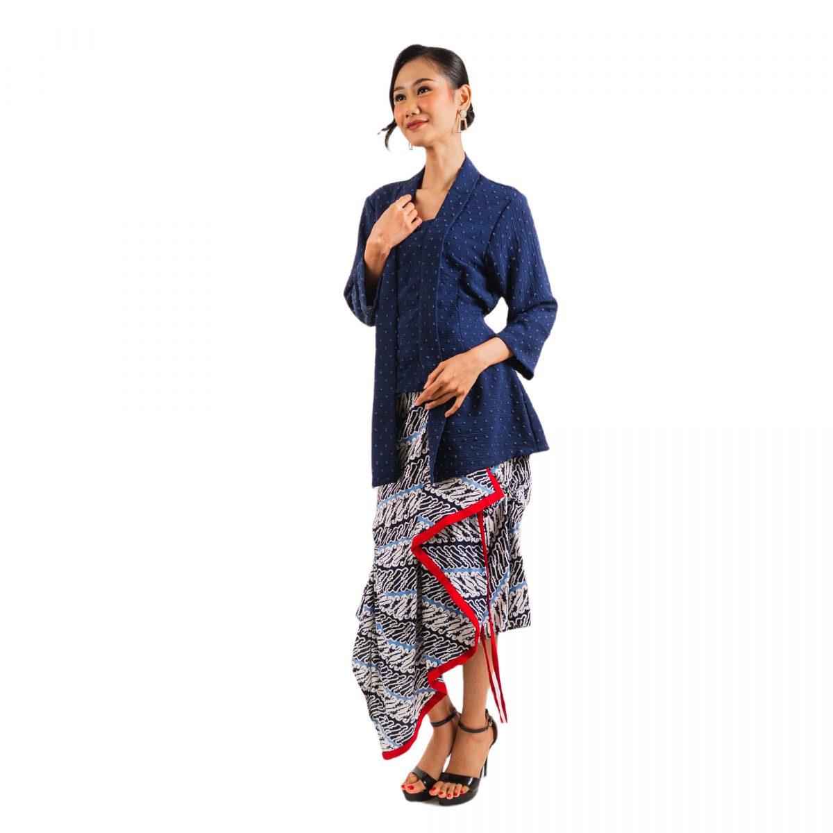 Eleanor Blouse Navy - Image 4
