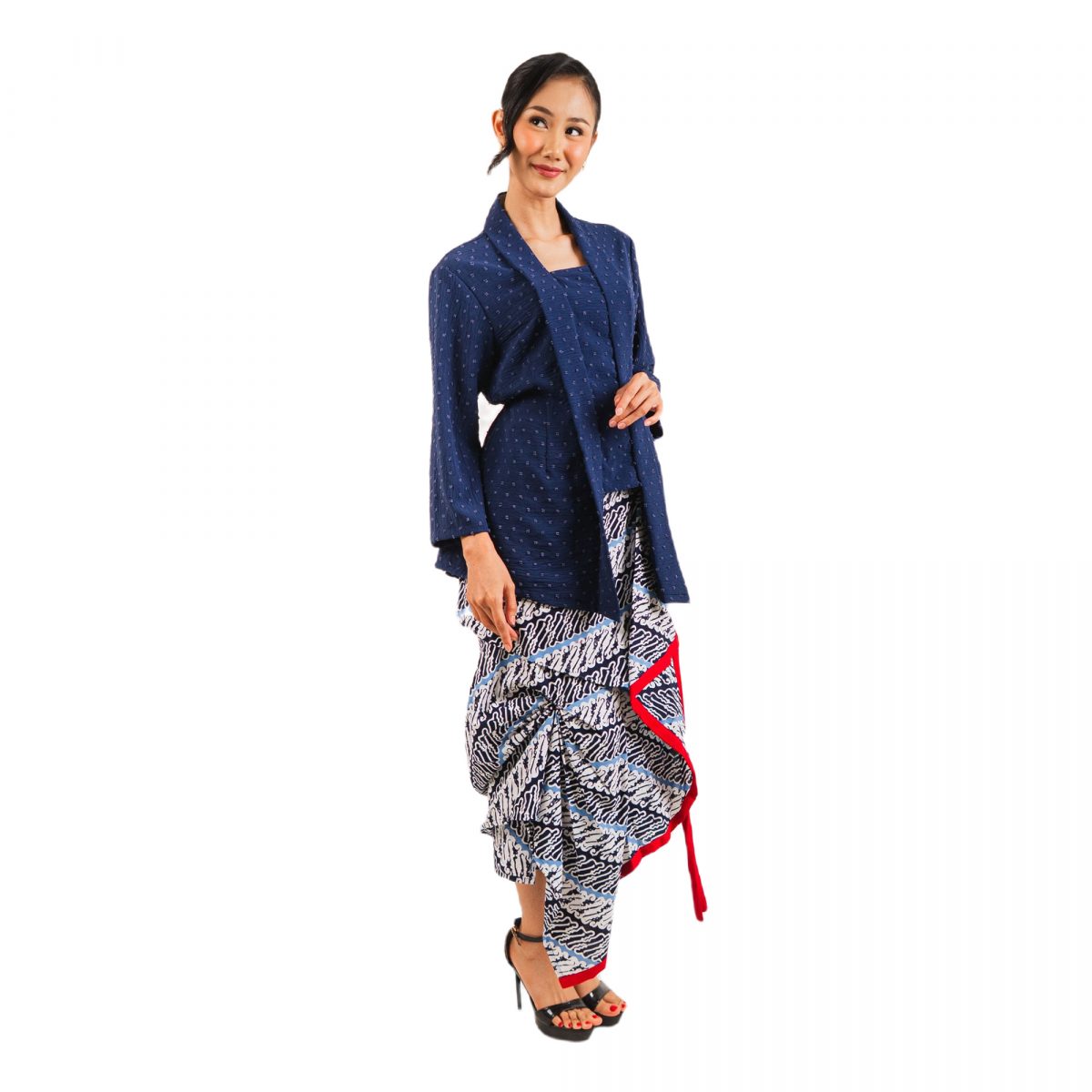 Eleanor Blouse Navy - Image 3