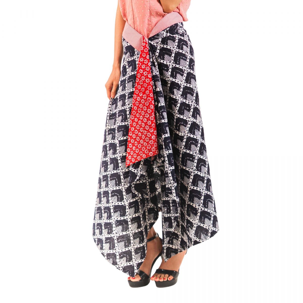 Merapi Skirt Black Red - Image 4