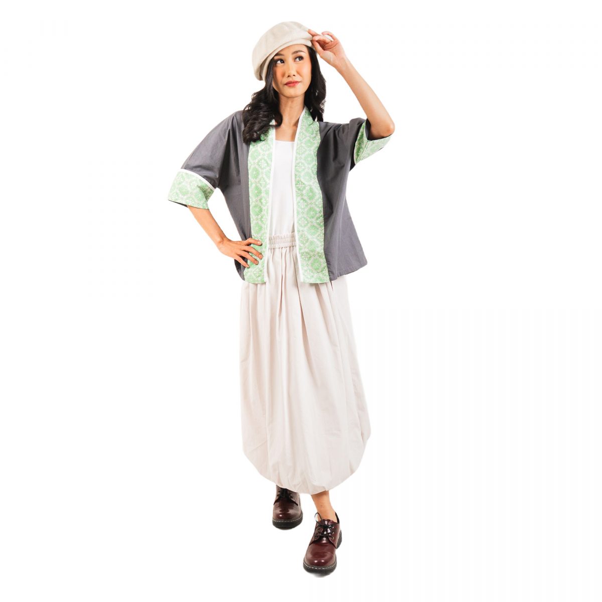 Divya Blazer Grey Green - Image 6