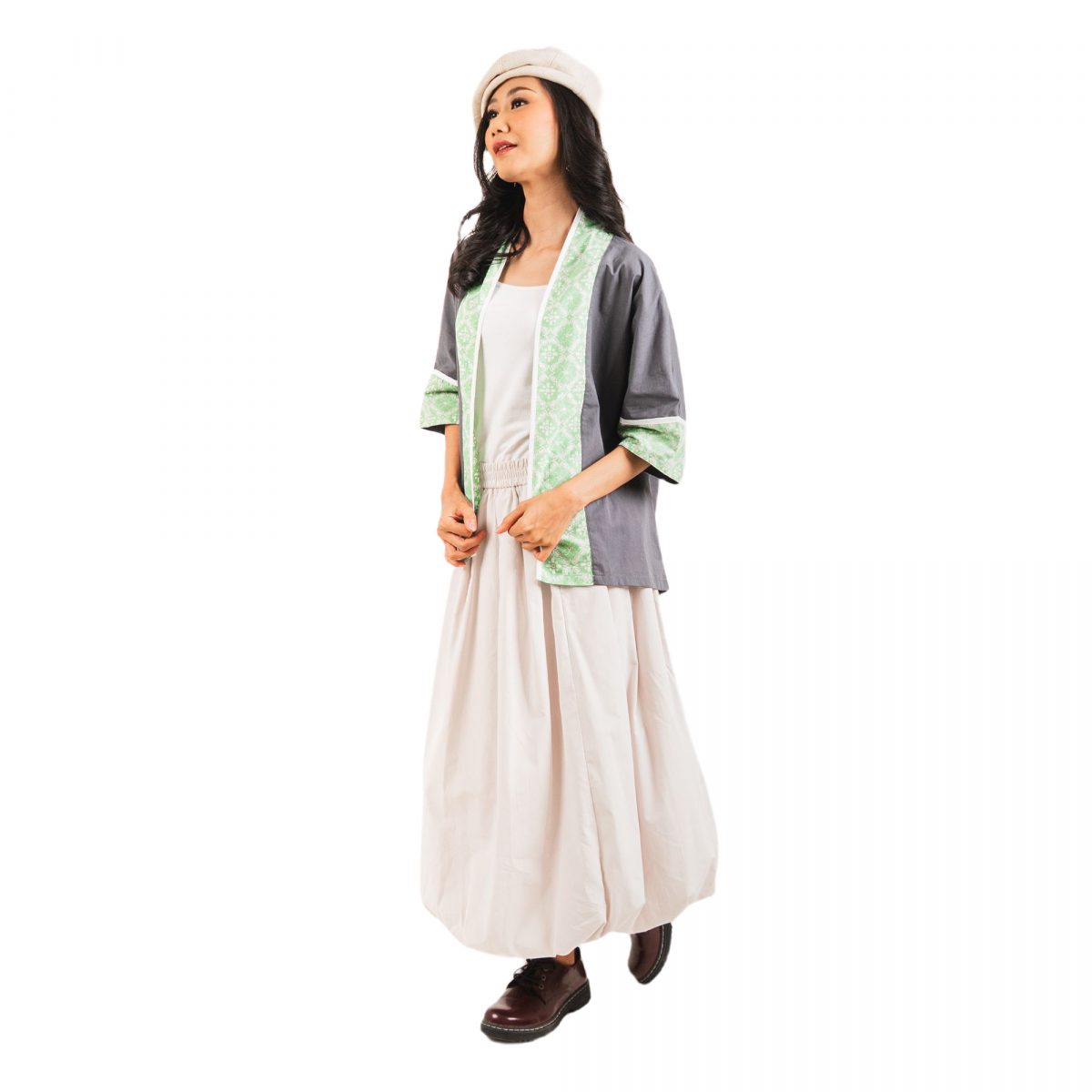 Divya Blazer Grey Green - Image 4