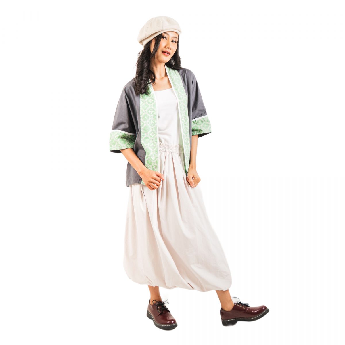 Divya Blazer Grey Green - Image 3