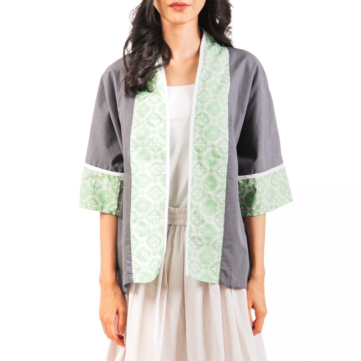 Divya Blazer Grey Green - Image 2