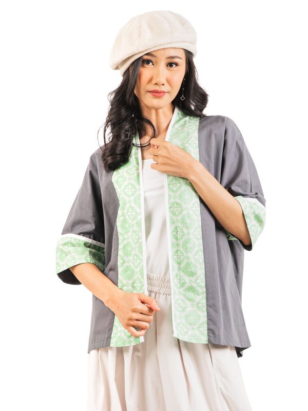 Divya Blazer Grey Green