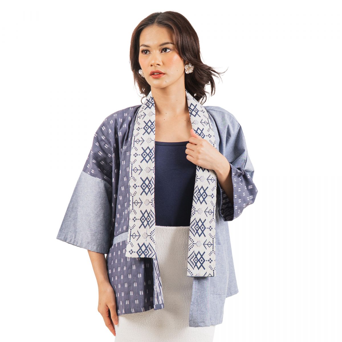 Tatiana Blazer Navy Grey