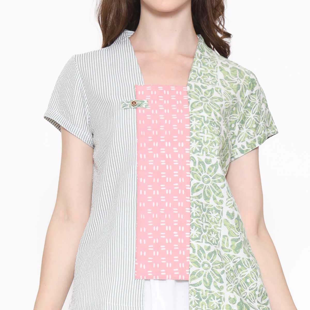 Carlina Blouse Green - Image 2