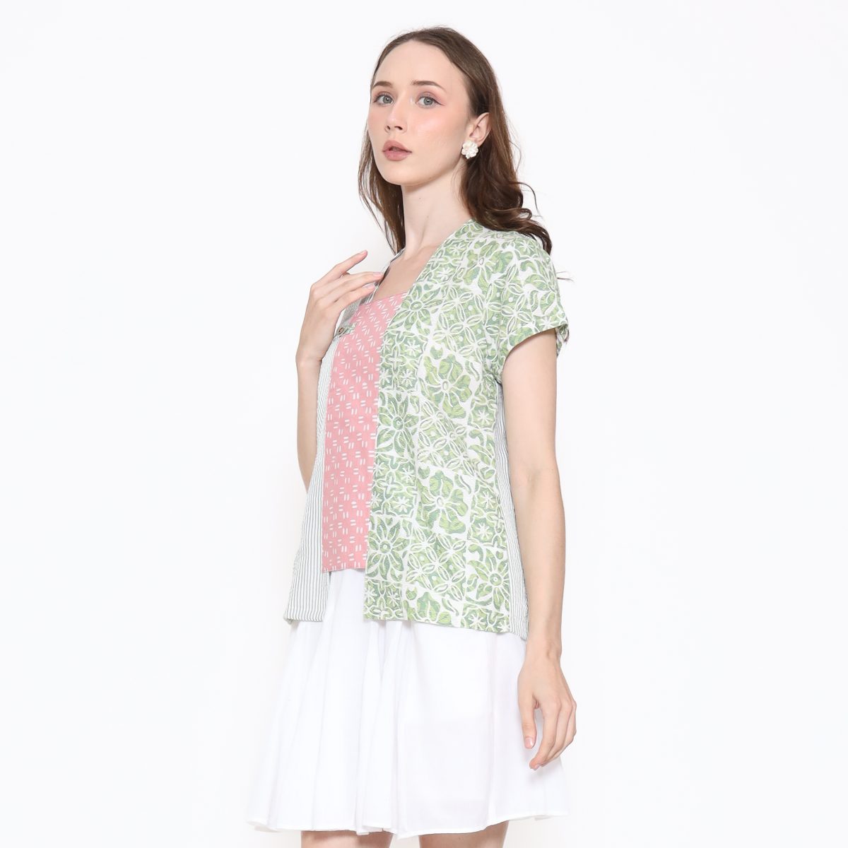 Carlina Blouse Green - Image 3