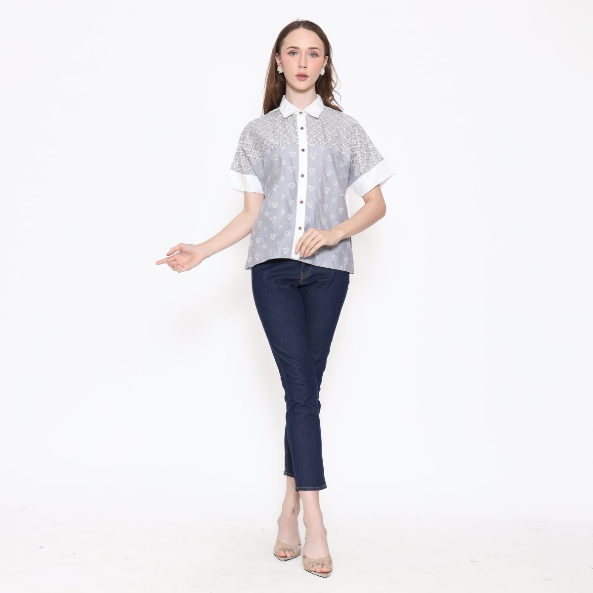 Sherrie Shirt Grey - Image 7