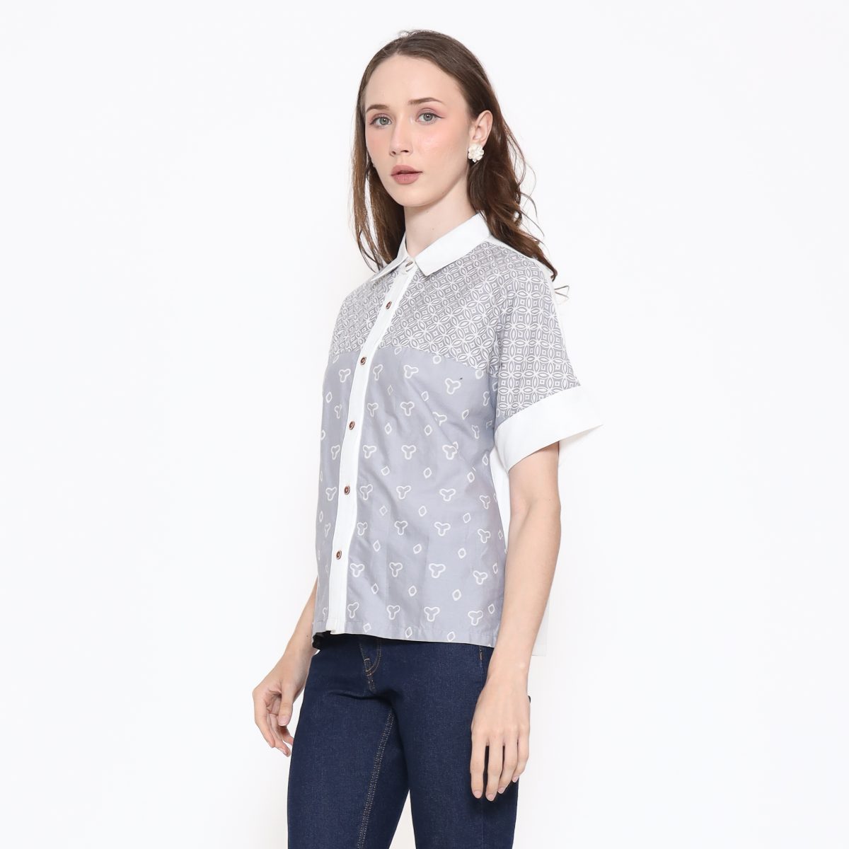 Sherrie Shirt Grey - Image 3