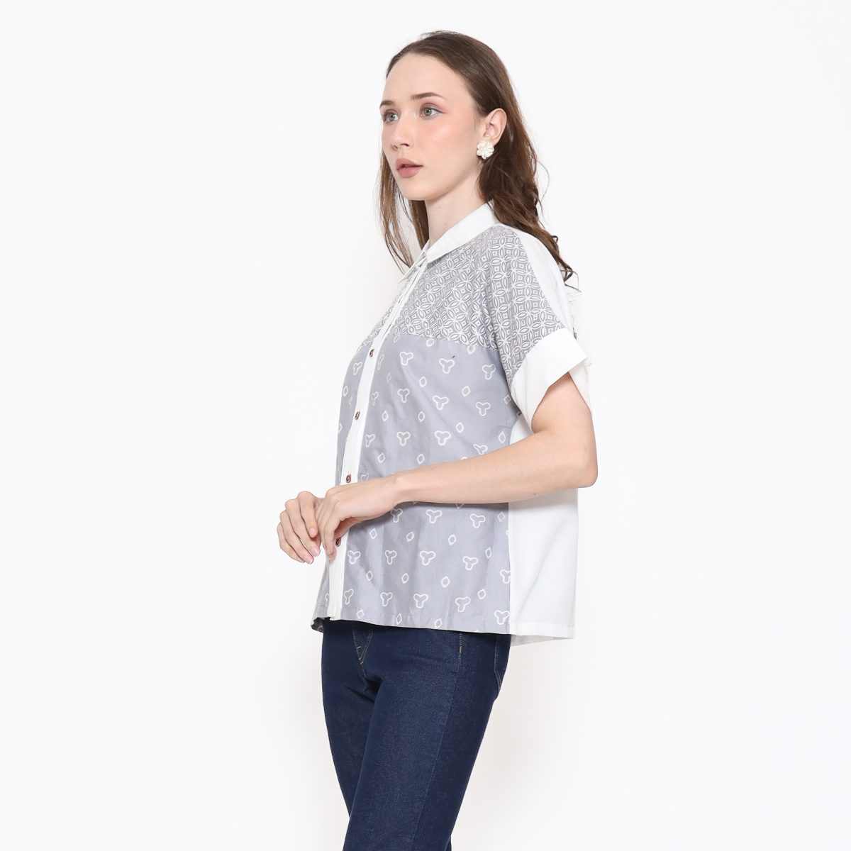 Sherrie Shirt Grey - Image 4