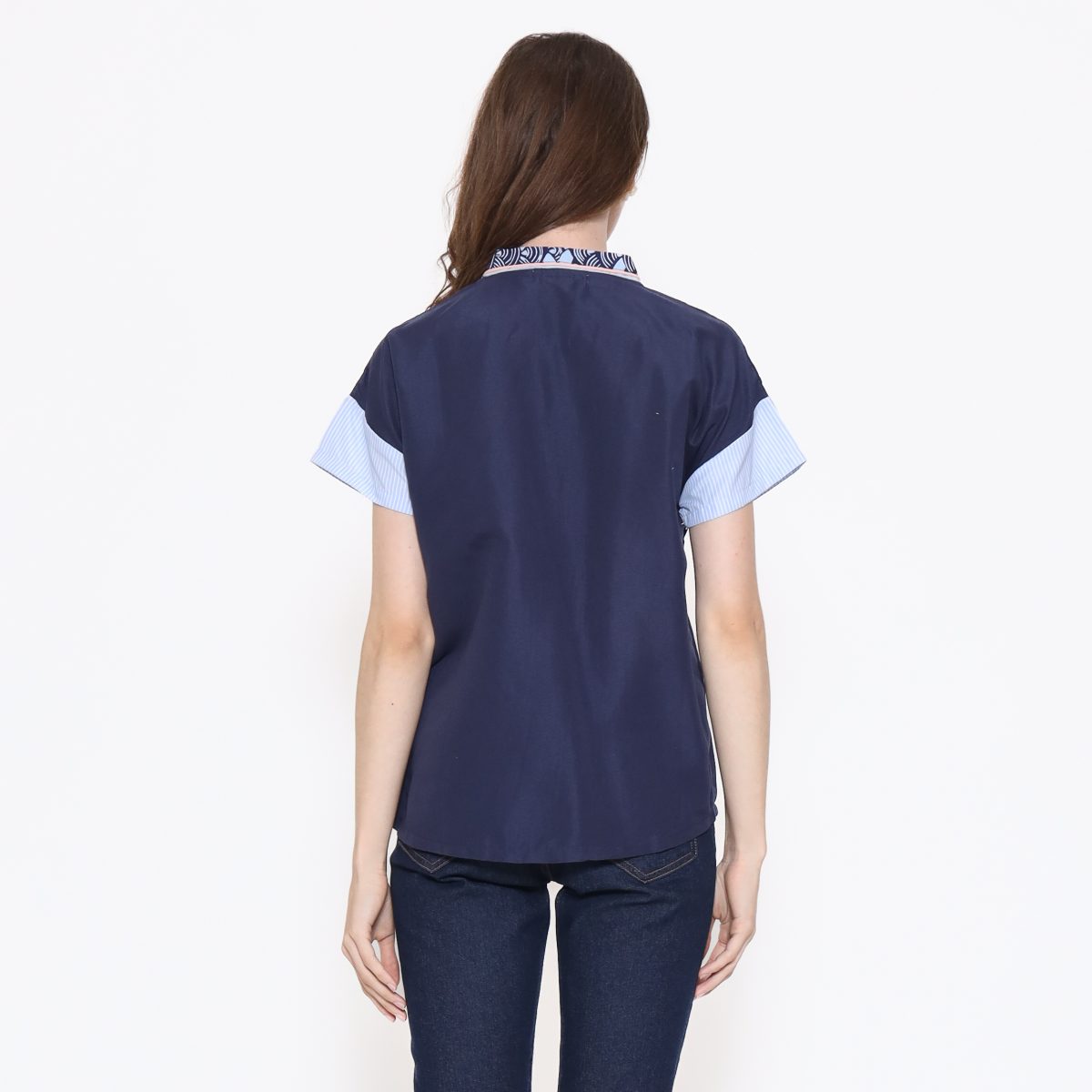 Lindy Blouse Navy - Image 5