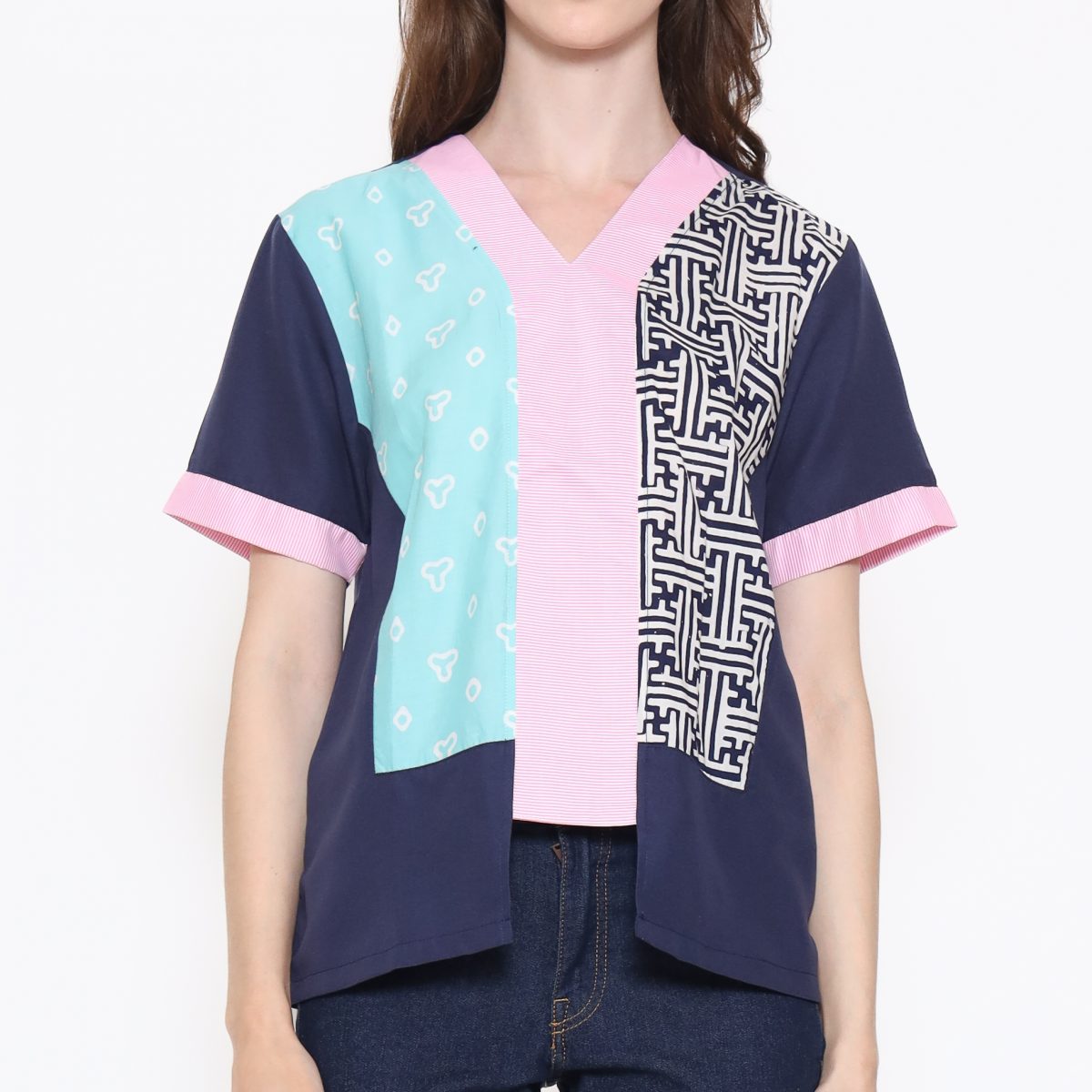 Michela Blouse Tosca Navy - Image 2